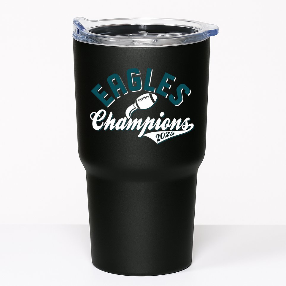 Eagles Champions Football Sports Fan Tumbler
