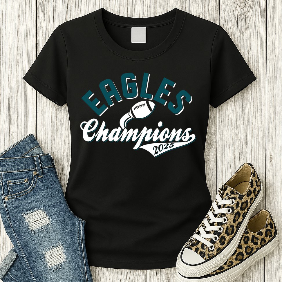 Eagles Champions Football Sports Fan Womens T-Shirt