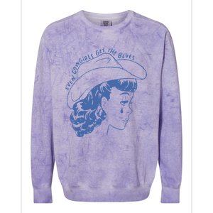 Even Cowgirls Funny Get The Blues Movie Cowgirl Fashion Western Colorblast Crewneck Sweatshirt