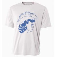 Even Cowgirls Funny Get The Blues Movie Cowgirl Fashion Western Cooling Performance Crew T-Shirt