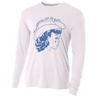 Even Cowgirls Funny Get The Blues Movie Cowgirl Fashion Western Cooling Performance Long Sleeve Crew