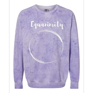 Equanimity Calmness Family School Colorblast Crewneck Sweatshirt