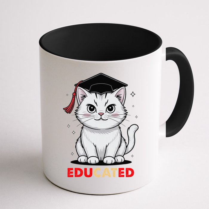 Educated Cat Graduation Cap Last Day Of School Mug