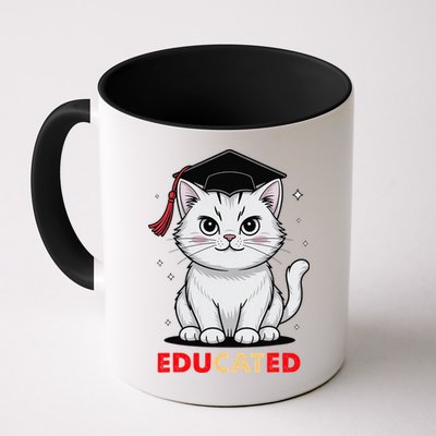 Educated Cat Graduation Cap Last Day Of School Mug