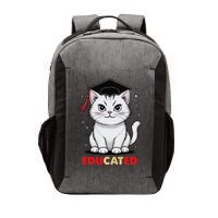 Educated Cat Graduation Cap Last Day Of School Vector Backpack