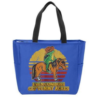 Even Cowboys Get Tummy Aches Zip Tote Bag