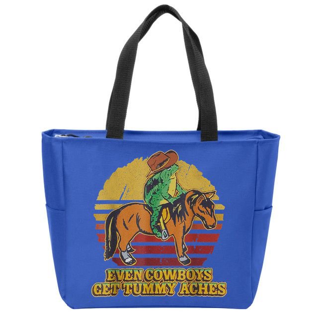 Even Cowboys Get Tummy Aches Zip Tote Bag