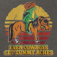 Even Cowboys Get Tummy Aches Cotton Canvas Backpack