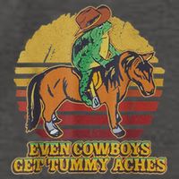 Even Cowboys Get Tummy Aches Vector Backpack