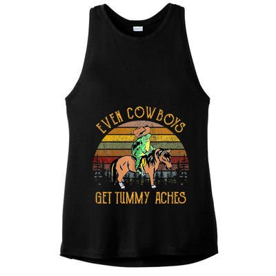 Even Cows Get Tummy Aches Ladies PosiCharge Tri-Blend Wicking Tank