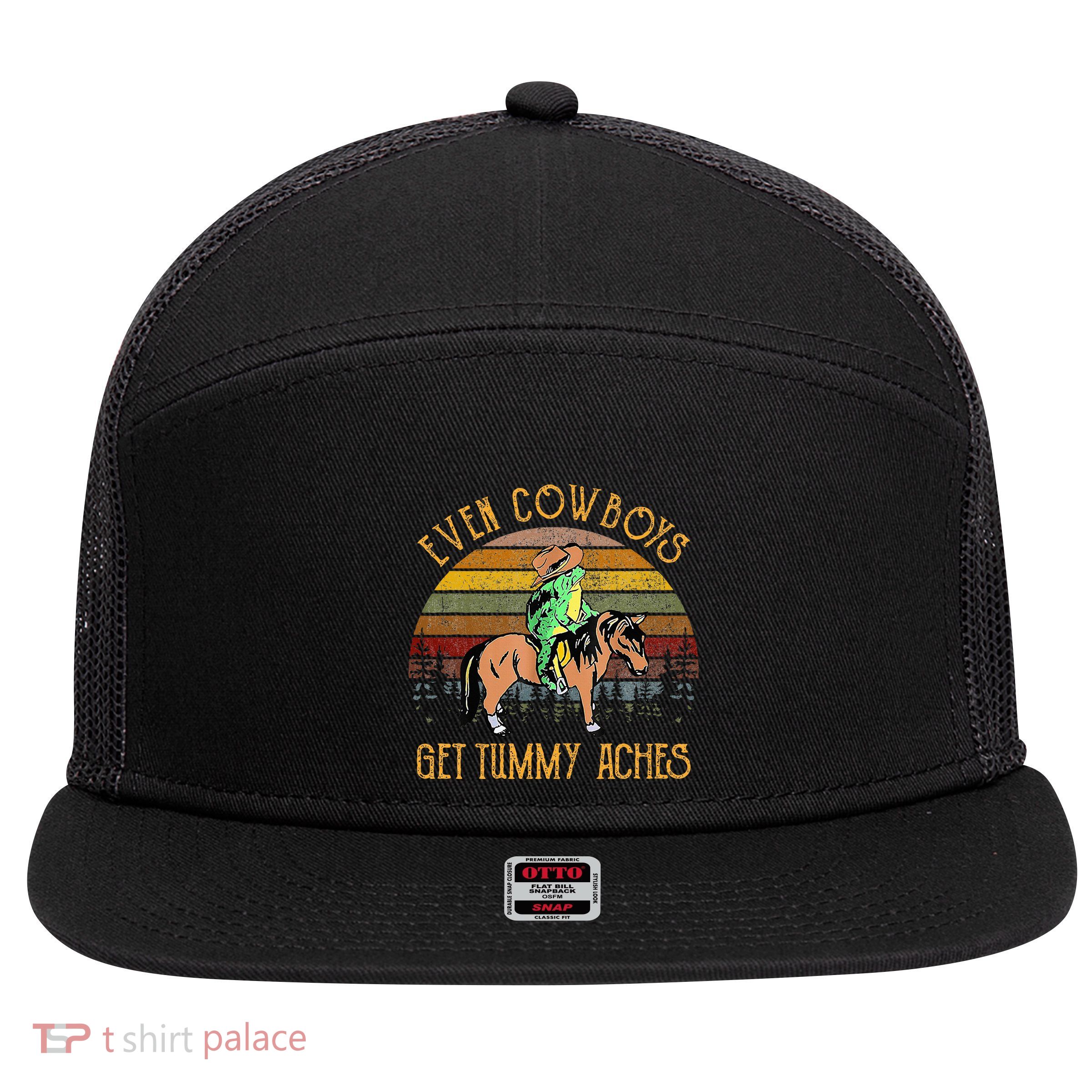 Even Cows Get Tummy Aches 7 Panel Mesh Trucker Snapback Hat