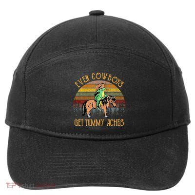 Even Cows Get Tummy Aches 7-Panel Snapback Hat