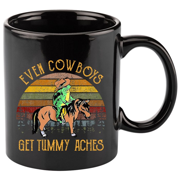 Even Cows Get Tummy Aches 11oz C Handle Ceramic Mug