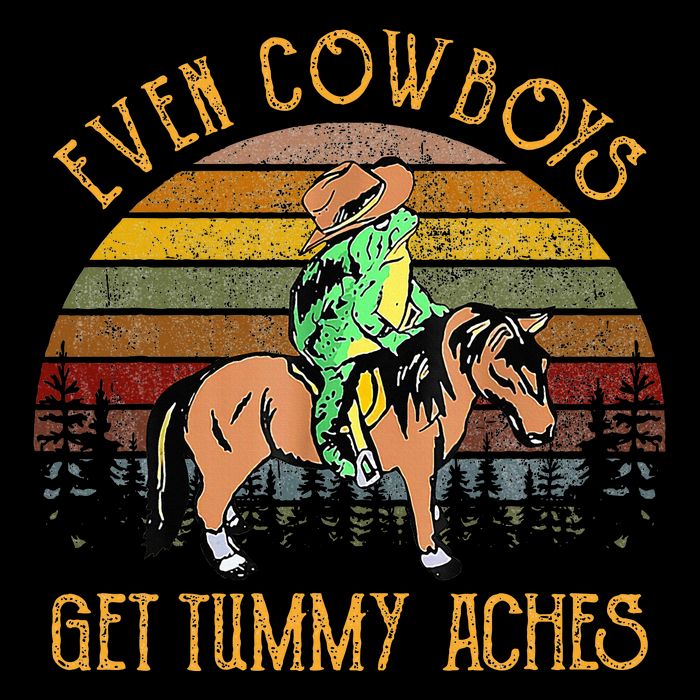 Even Cows Get Tummy Aches Drawstring Bag