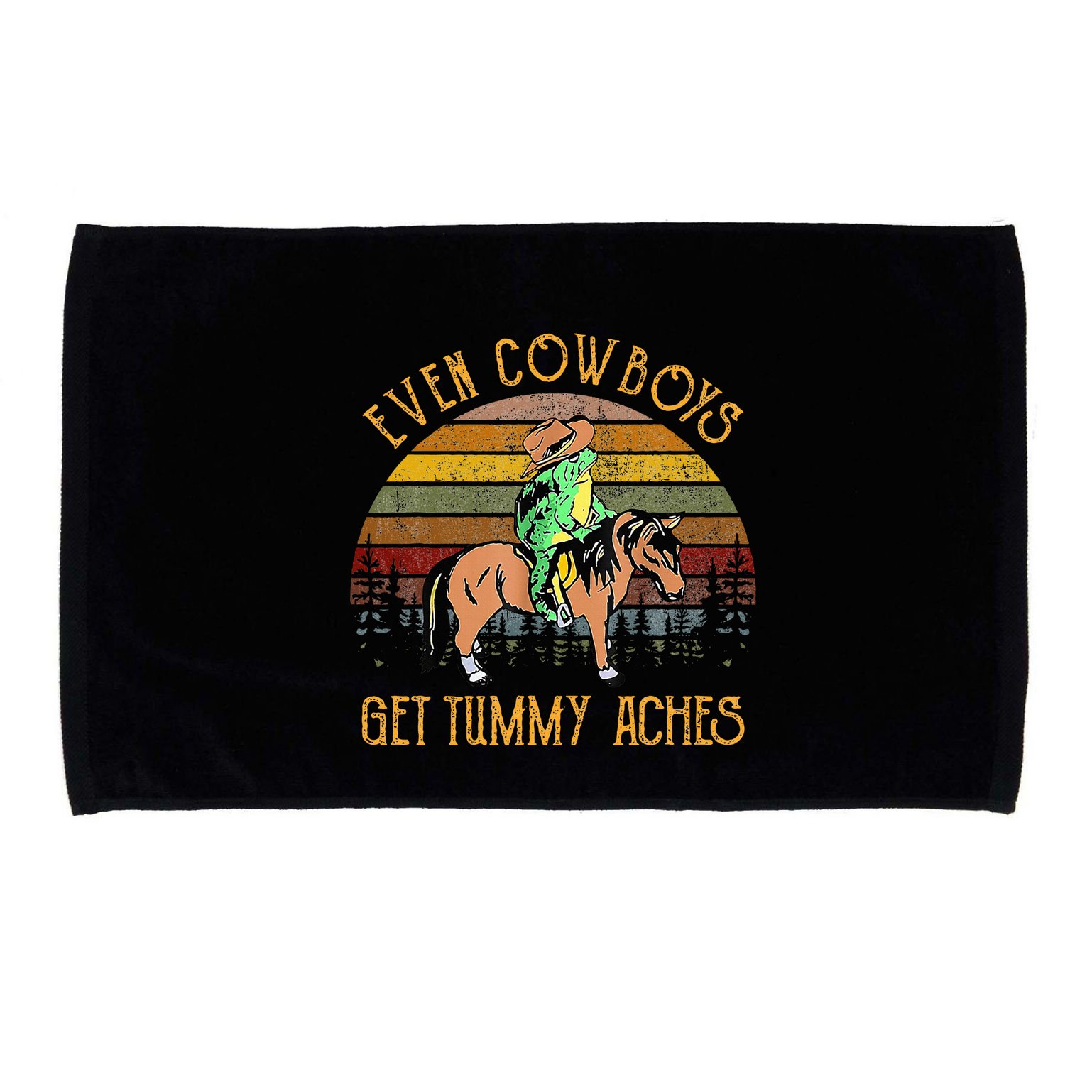 Even Cows Get Tummy Aches Microfiber Hand Towel