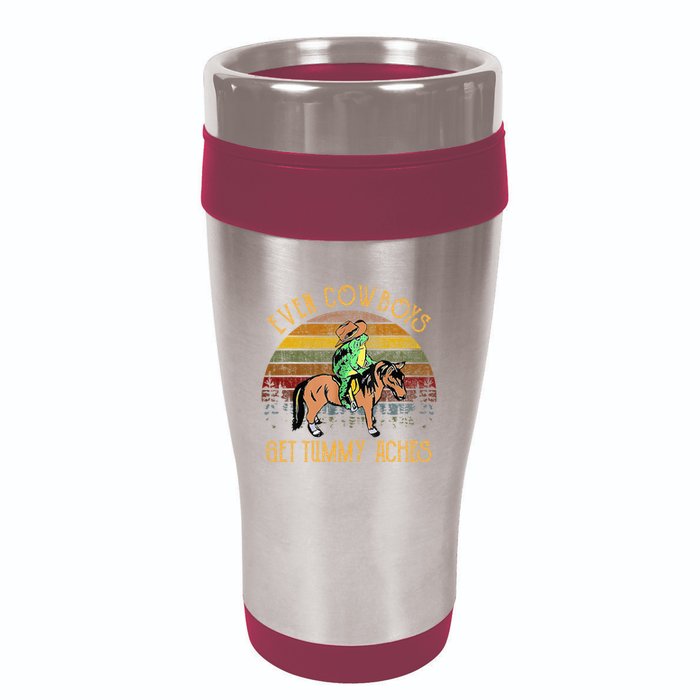 Even Cows Get Tummy Aches 16oz Travel Tumbler