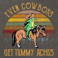 Even Cows Get Tummy Aches Cotton Canvas Backpack