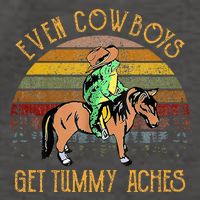 Even Cows Get Tummy Aches Vector Backpack