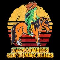 Even Cowboys Get Tummy Aches Horse Vintage Backpack