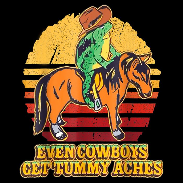 Even Cowboys Get Tummy Aches Horse Vintage Backpack
