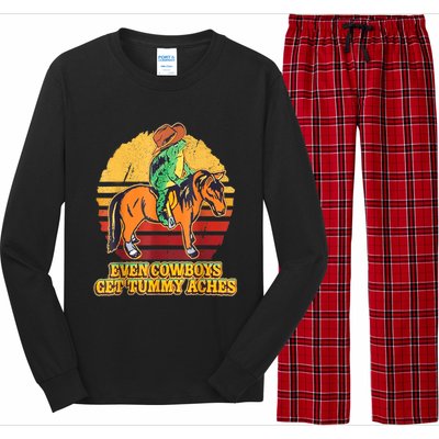 Even Cowboys Get Tummy Aches Horse Vintage Long Sleeve Pajama Set