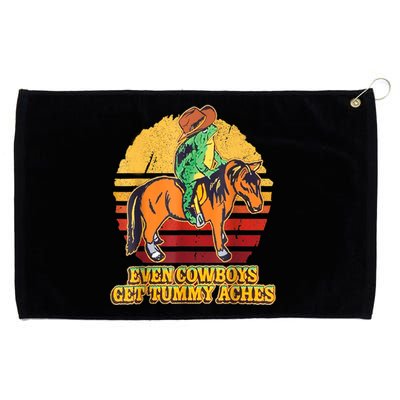 Even Cowboys Get Tummy Aches Horse Vintage Grommeted Golf Towel