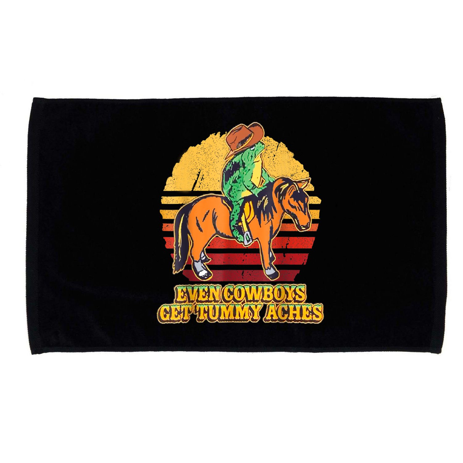 Even Cowboys Get Tummy Aches Horse Vintage Microfiber Hand Towel