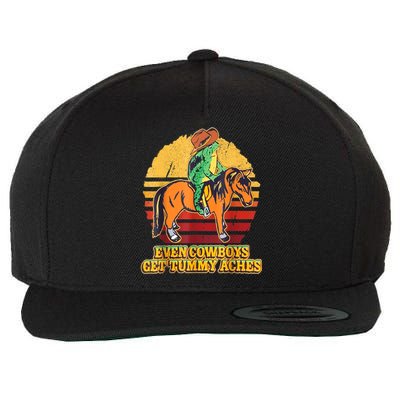 Even Cowboys Get Tummy Aches Horse Vintage Wool Snapback Cap