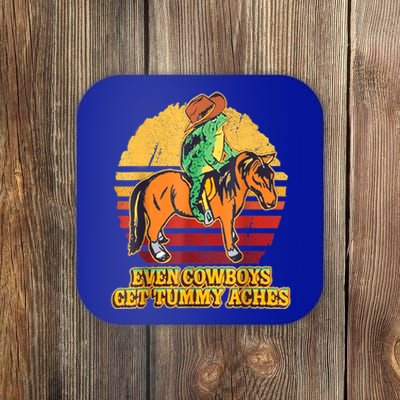 Even Cowboys Get Tummy Aches Horse Vintage Coaster