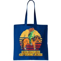 Even Cowboys Get Tummy Aches Horse Vintage Tote Bag