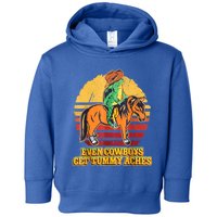 Even Cowboys Get Tummy Aches Horse Vintage Toddler Hoodie