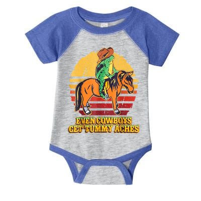 Even Cowboys Get Tummy Aches Horse Vintage Infant Baby Jersey Bodysuit