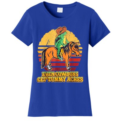 Even Cowboys Get Tummy Aches Horse Vintage Women's T-Shirt