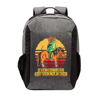 Even Cowboys Get Tummy Aches Horse Vintage Vector Backpack