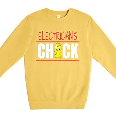 ElectricianS Chick Gift Wife Friend Meaningful Gift Premium Crewneck Sweatshirt