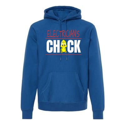 ElectricianS Chick Gift Wife Friend Meaningful Gift Premium Hoodie