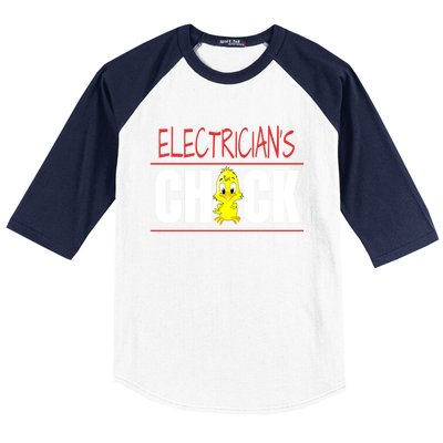 ElectricianS Chick Gift Wife Friend Meaningful Gift Baseball Sleeve Shirt