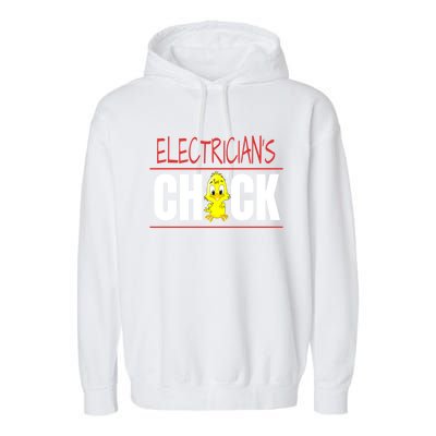 ElectricianS Chick Gift Wife Friend Meaningful Gift Garment-Dyed Fleece Hoodie