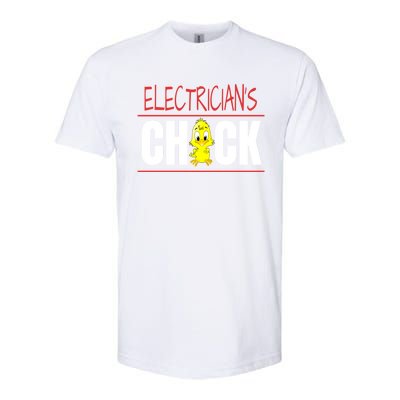 ElectricianS Chick Gift Wife Friend Meaningful Gift Softstyle CVC T-Shirt