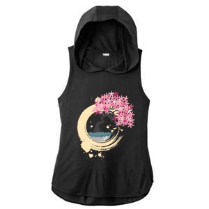 Enso Circle Gift Zen Circle Gift Buddhism Yoga Karma Tree Of Life Gift Ladies PosiCharge Tri-Blend Wicking Draft Hoodie Tank