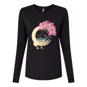 Enso Circle Gift Zen Circle Gift Buddhism Yoga Karma Tree Of Life Gift Womens Cotton Relaxed Long Sleeve T-Shirt