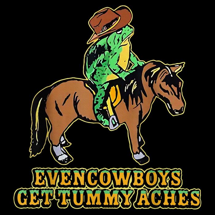 Even Cowboys Get Tummy Aches Sustainable Bucket Hat