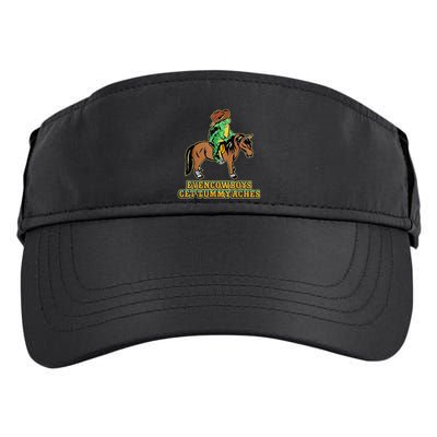 Even Cowboys Get Tummy Aches Adult Drive Performance Visor
