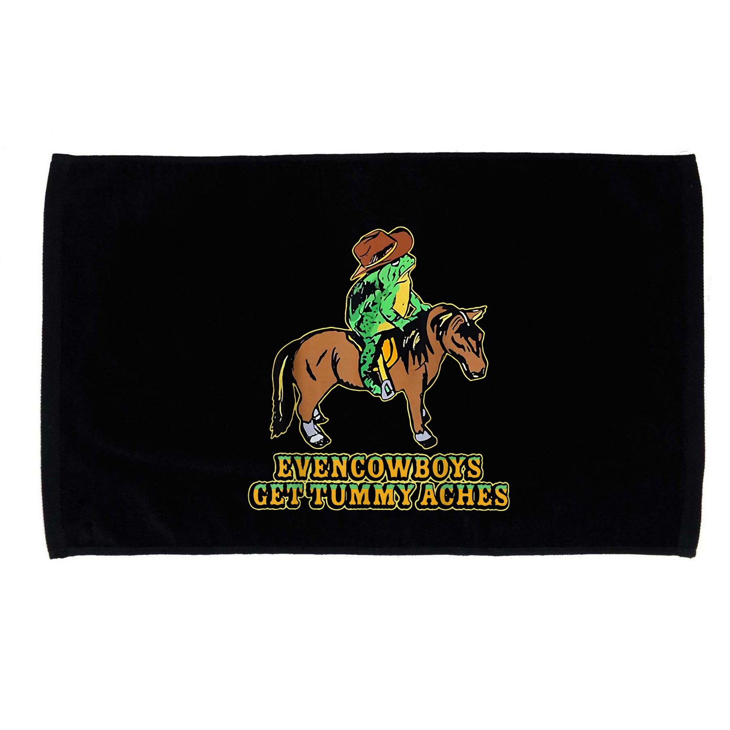 Even Cowboys Get Tummy Aches Microfiber Hand Towel