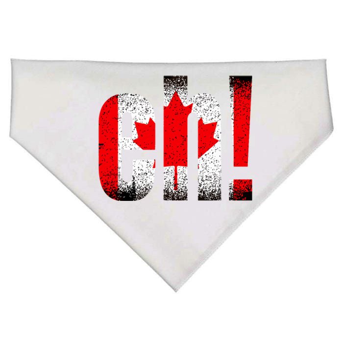 Eh Canada Gift Flag Canada Pride Vintage Maple Leaf USA-Made Doggie Bandana