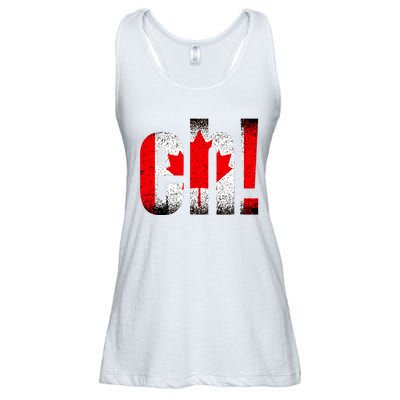 Eh Canada Gift Flag Canada Pride Vintage Maple Leaf Ladies Essential Flowy Tank