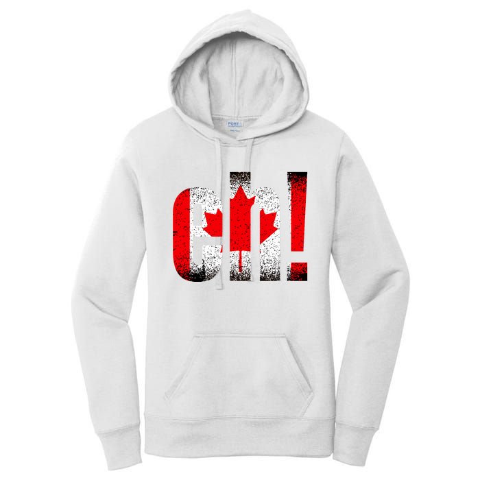 Eh Canada Gift Flag Canada Pride Vintage Maple Leaf Women's Pullover Hoodie