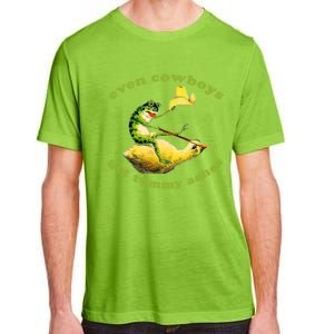 Even Cowboys Get Tummy Aches Frog Wearing Cowboy Hat Adult ChromaSoft Performance T-Shirt