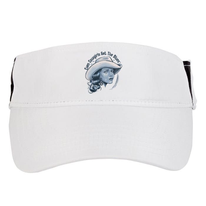 Even Cowgirls Get The Blues Adult Drive Performance Visor
