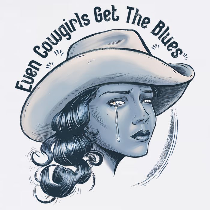 Even Cowgirls Get The Blues Adult Drive Performance Visor